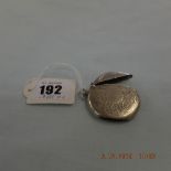 A hallmarked silver circular vesta case Adie Brothers 1908 weight 20 grams