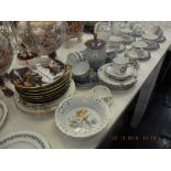 A quantity of assorted trios and other items of chinaware