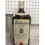 A 1970's Ballantines finest Scotch Whisky 1 Litre bottle 40 proof,