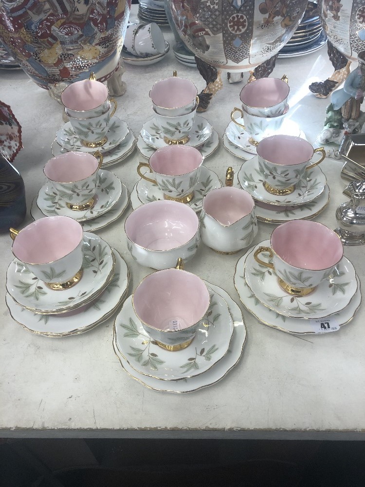 A thirty eight piece Royal Albert Braemer tea set