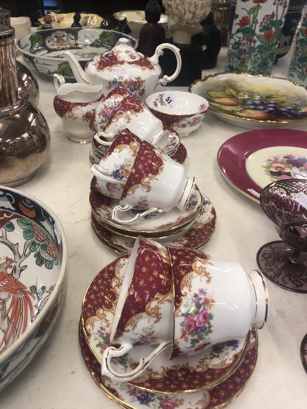 A Paragon Rockingham tea set