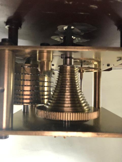 A Ramsey Dundee mahogany cased station clock, single train fusee movement, - Image 5 of 9