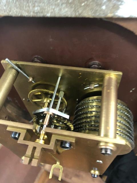 A Ramsey Dundee mahogany cased station clock, single train fusee movement, - Image 6 of 9