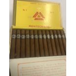 A box of 25 Montecristo cigars