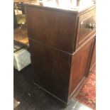 A 19th century mahogany secretaire chest.