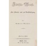 Judaica - - Riesser, Gabriel. Jüdische Briefe. Zur Abwehr und zur Verständigung. Zweites Heft (von