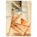 Jeremjan, Warscham N. Abstrakte Komposition. 1922-1923. Aquarell. 21 x 26 cm.Verso Bestätigung der