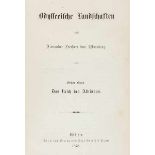 Antike - - Warsberg, Alexander von. Odysseeische Landschaften. 3 Bände. Wien, Gerold, 1878-1879.