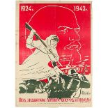 Bobrow (zugeschrieben). 1924-1943. Pod snamenem Lenina - wperjod k pobede. I. Stalin. (1924-1943.
