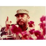 Künstlerphotographie - - Spremberg, Hans-Joachim. Fidel Castro in Berlin, 1972. Original-