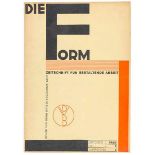 Bauhaus - - Die Form. Zeitschrift für gestaltende Arbeit. Für den Deutschen Werkbund herausgegeben