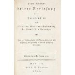 Friedrich II. von Preußen - - Müller, Adam Heinrich. Dritte Vorlesung über Friedrich II und die