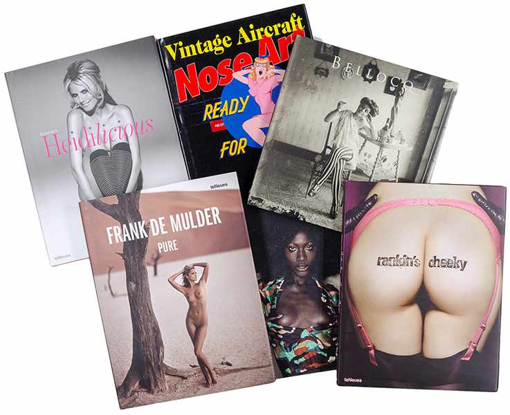 Aktphotographie - - Sammlung von 18 Bänden, überwiegend zur erotischen Photographie. Mit überaus