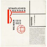 Bauhaus - - Moholy-Nagy, Laszló. Staatliches Bauhaus Weimar 1919-1923. Subskriptions-Prospekt.