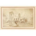 Italien - Pompei - - Album mit 49 Original-Photographien. Vintages. Albuminabzüge. Montiert. Um