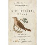 Biologie - Zoologie - - Bechstein, Johann Matthäus. Naturgeschichte der Stubenthiere. Vögel. (2.