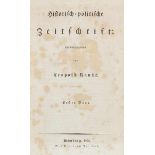 Ranke, Leopold (Hg.). Historisch-politische Zeitschrift; herausgegeben von Leopold Ranke. 2 Bände.