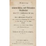 Numismatik - - Hauschild, Johann Friedrich. Beytrag zur neuern Münz- und Medaillen-Geschichte vom