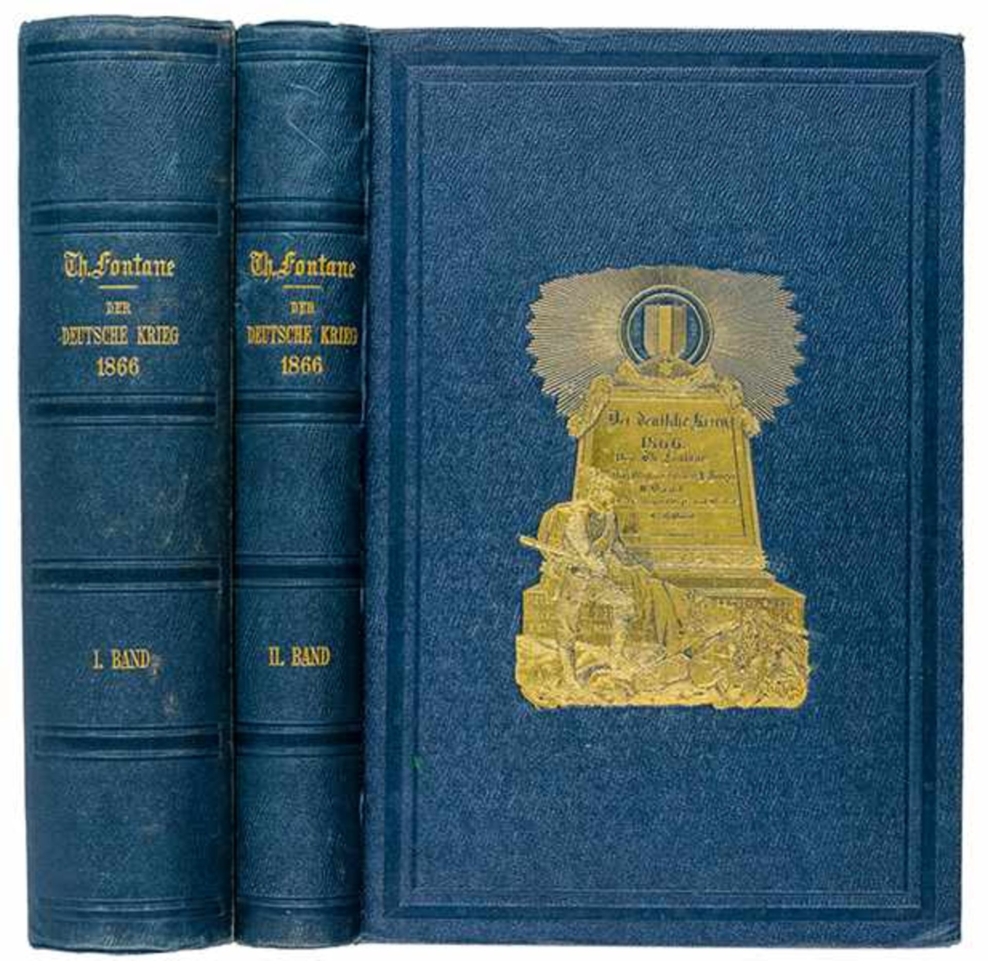 Fontane, Theodor. Der deutsche Krieg von 1866. Mit Illustrationen von Ludwig Burger. 2 Bände. Mit 17