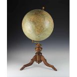Globen - Astronomie - - Erdglobus von Ludwig Julius Heymann. Berlin um 1900, bezeichnet "Erd-Globus,