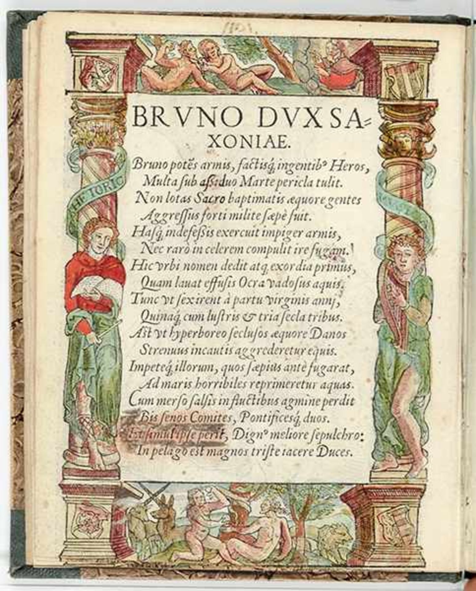 Agricola von Spremberg, Johann. Illustrissimorum Ducum Saxoniae praestantium sapientia, virtute et - Bild 8 aus 12