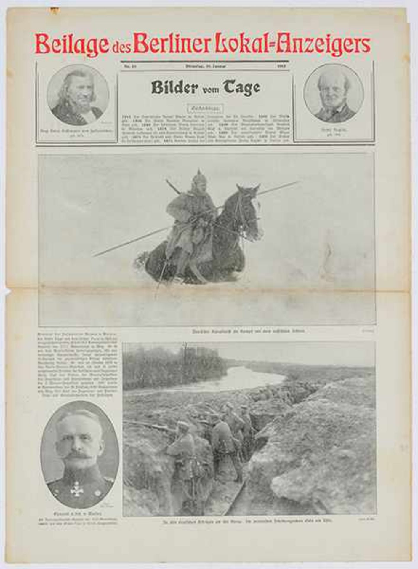 Weltkrieg 1914-1918 - - Bilder vom Tage. Tägliche Sonder-Beilage des Berliner Lokal-Anzeigers. Mit - Bild 3 aus 3