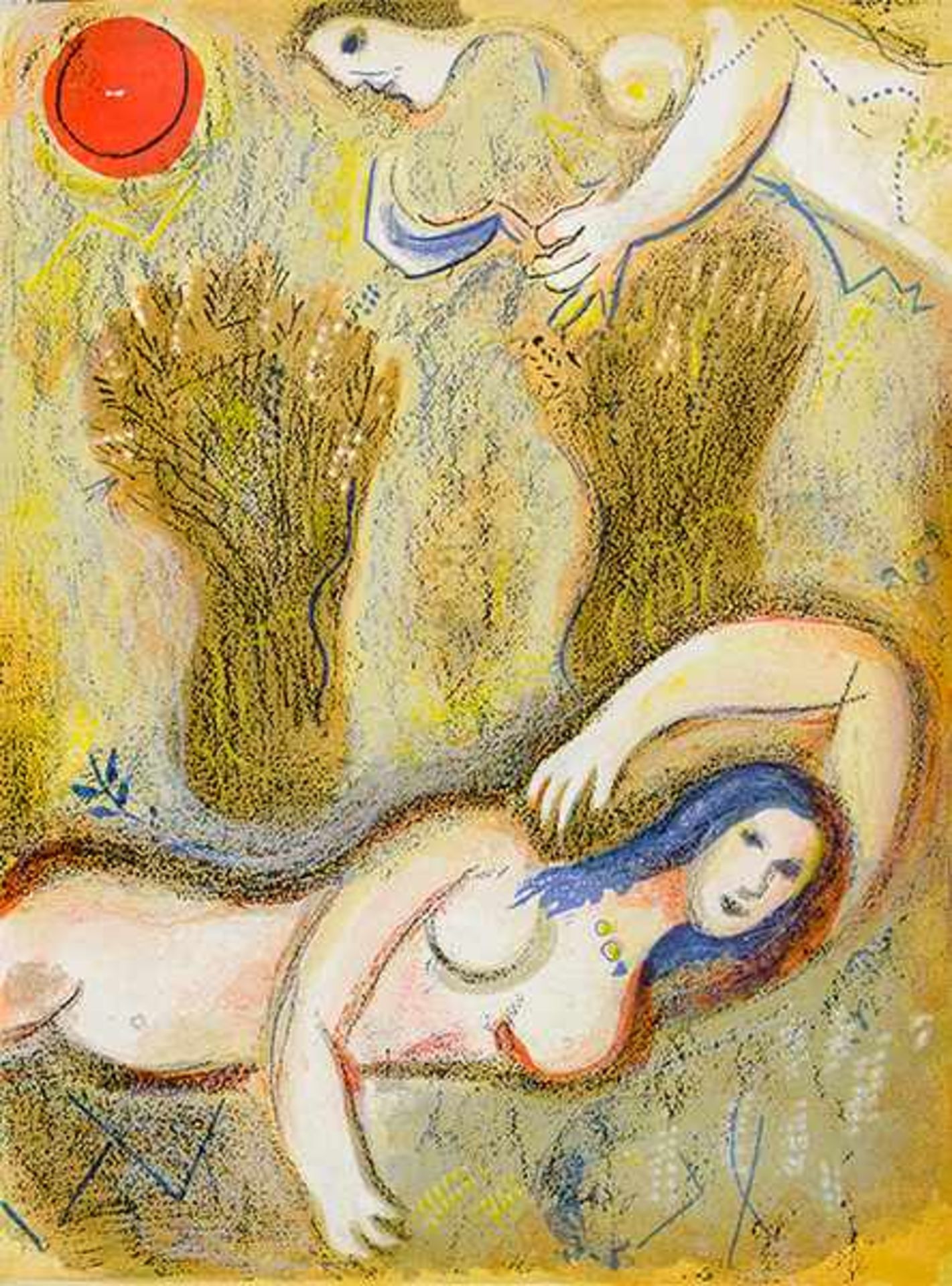 Chagall, Marc. Dessins pour la Bible. Texte par Gaston Bachelard. Mit 24 Original-Farblithographien,