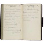 Durieux, Tilla. Handschriftliche Tagebücher der Jahre 1917, 1918/19 und 1934 bis 1939. In 8