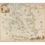 Europa - Griechenland und Türkei - - Keulen, Johann van. Paskaerte van de Archipel en de Eylanden