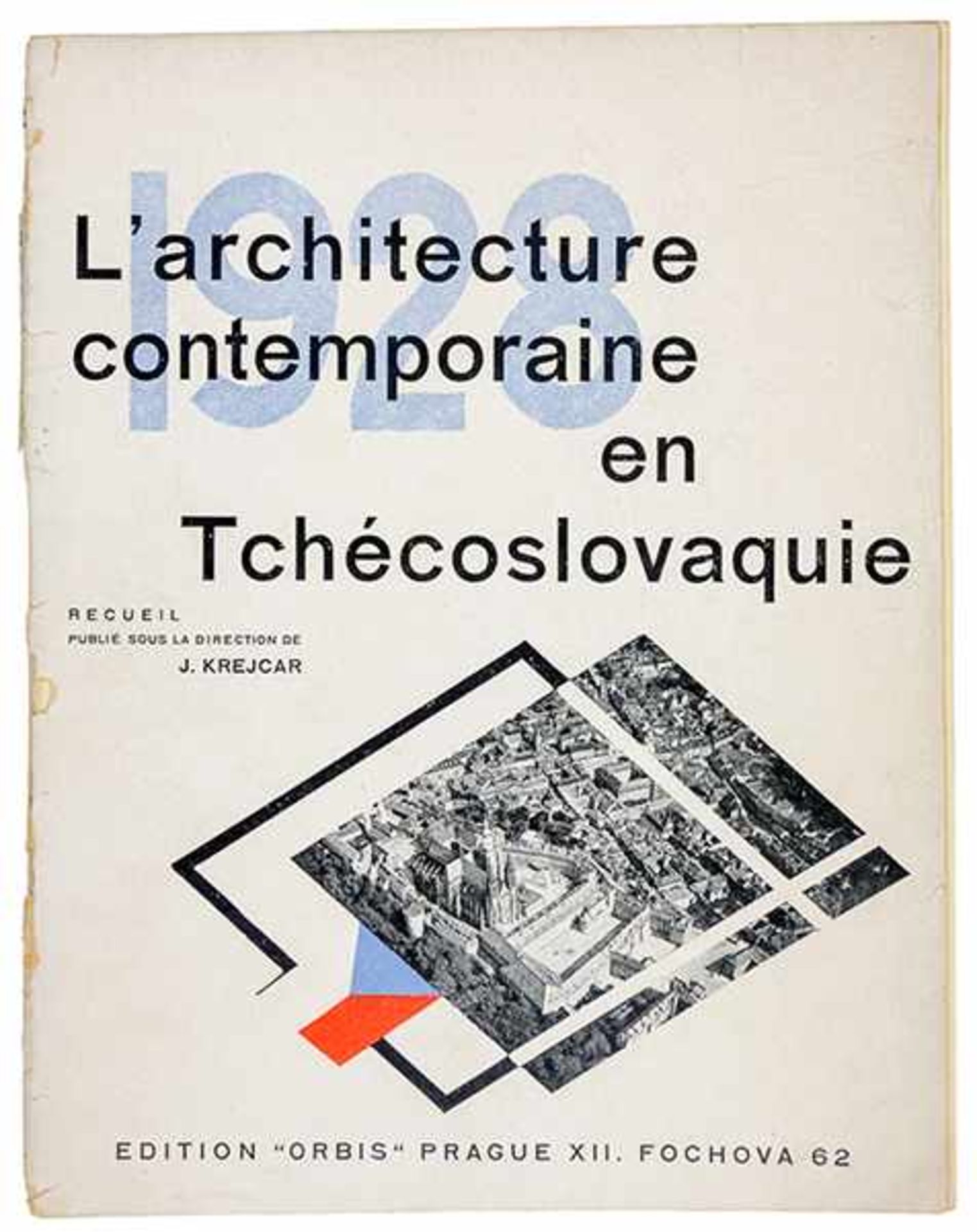 Architektur - - Krejcar, Jaromir (Hg.). L'architecture contemporaine en Tchécoslovaquie. Mit 40