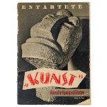 Entartete Kunst - - Entartete "Kunst". Ausstellungsführer (Deckeltitel). Führer durch die