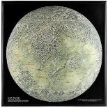Globen - Astronomie - - Mondrelief Kosmos-Mondkarte. Stuttgart ca. 1962, bezeichnet "Kosmos-