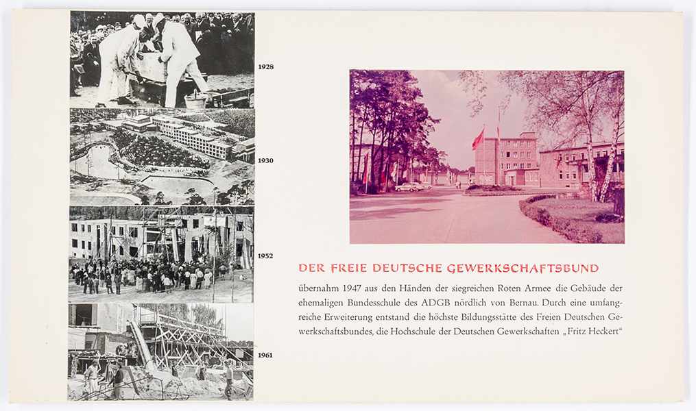 Bauhaus - - Bundesschule des ADGB Bernau bzw. Hochschule der deutschen Gewerkschaft "Fritz Heckert". - Image 2 of 3