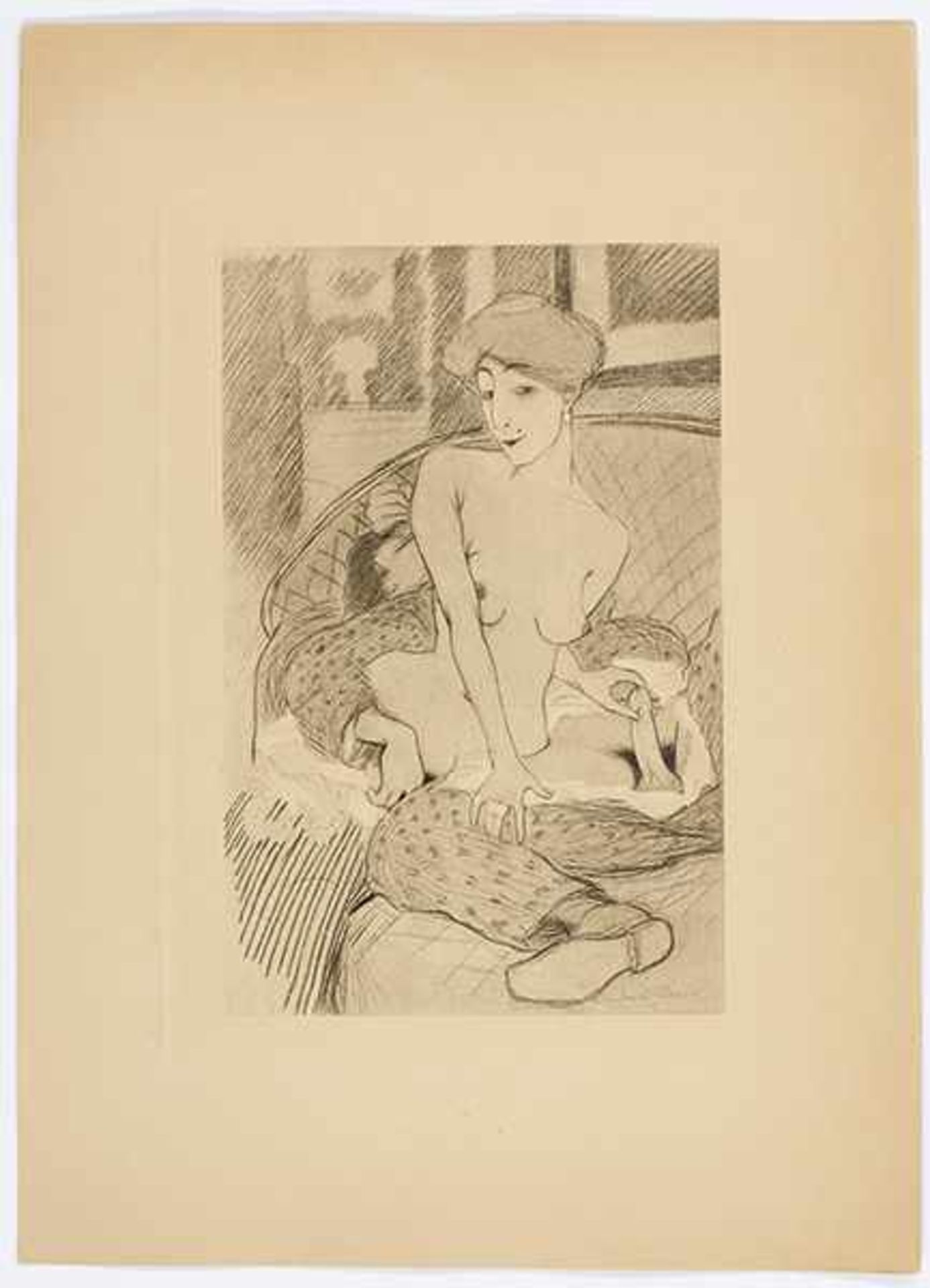 Jean Le Pecheur. Seduction. Folge von 8 Heliogravuren. Ohne Ort und Verlag, 1907?. 34 x 24,5 cm. - Bild 2 aus 3
