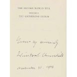 Churchill, Winston. The second World War. 6 Bände. London, Cassell, 1949-1954. 20,5 x 14 cm.