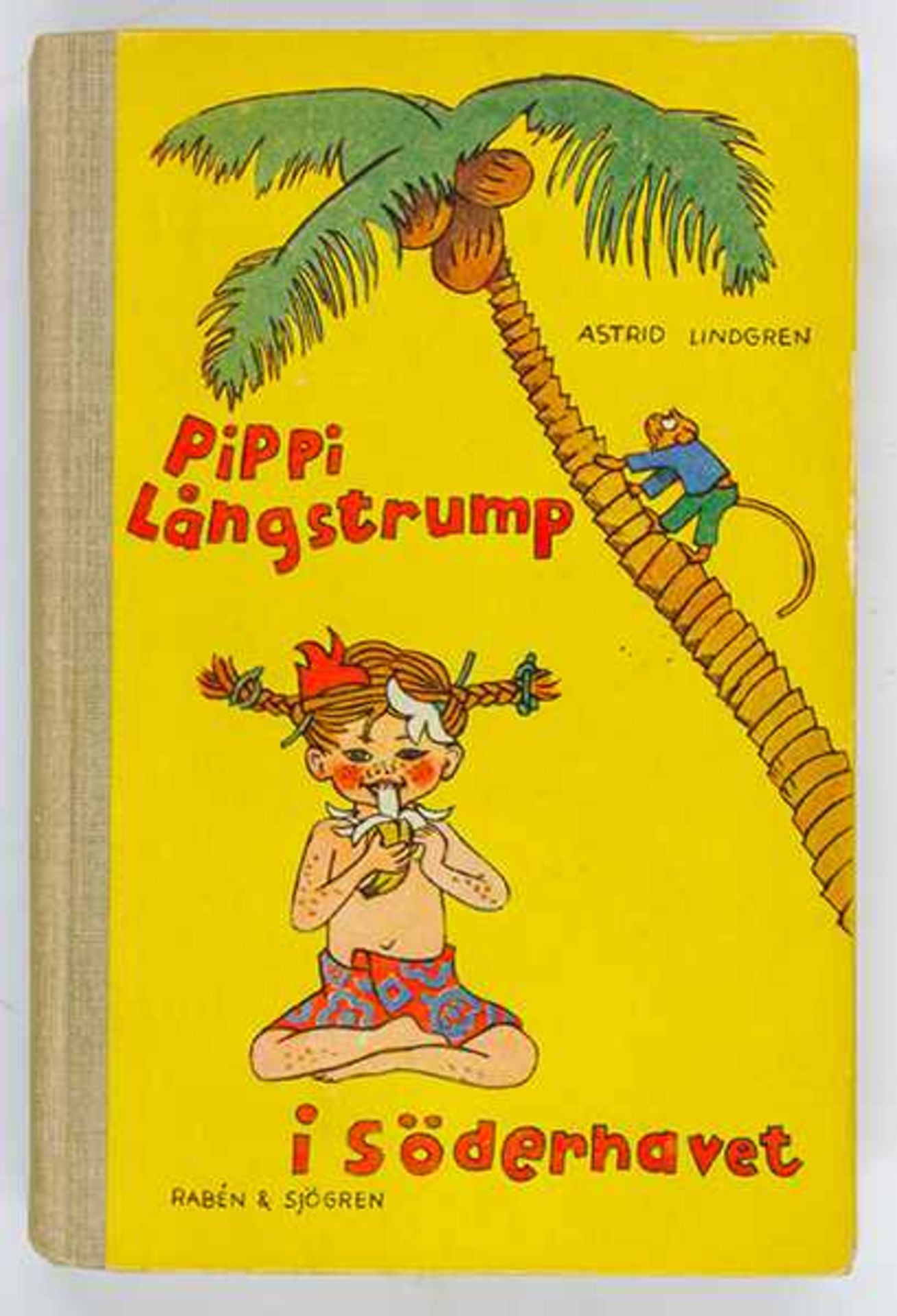 Lindgren, Astrid. Pippi Langstrump. Bände 1-3. Stockholm, Rabén & Stögren, 1945, 1946 und 1948. - Bild 4 aus 4