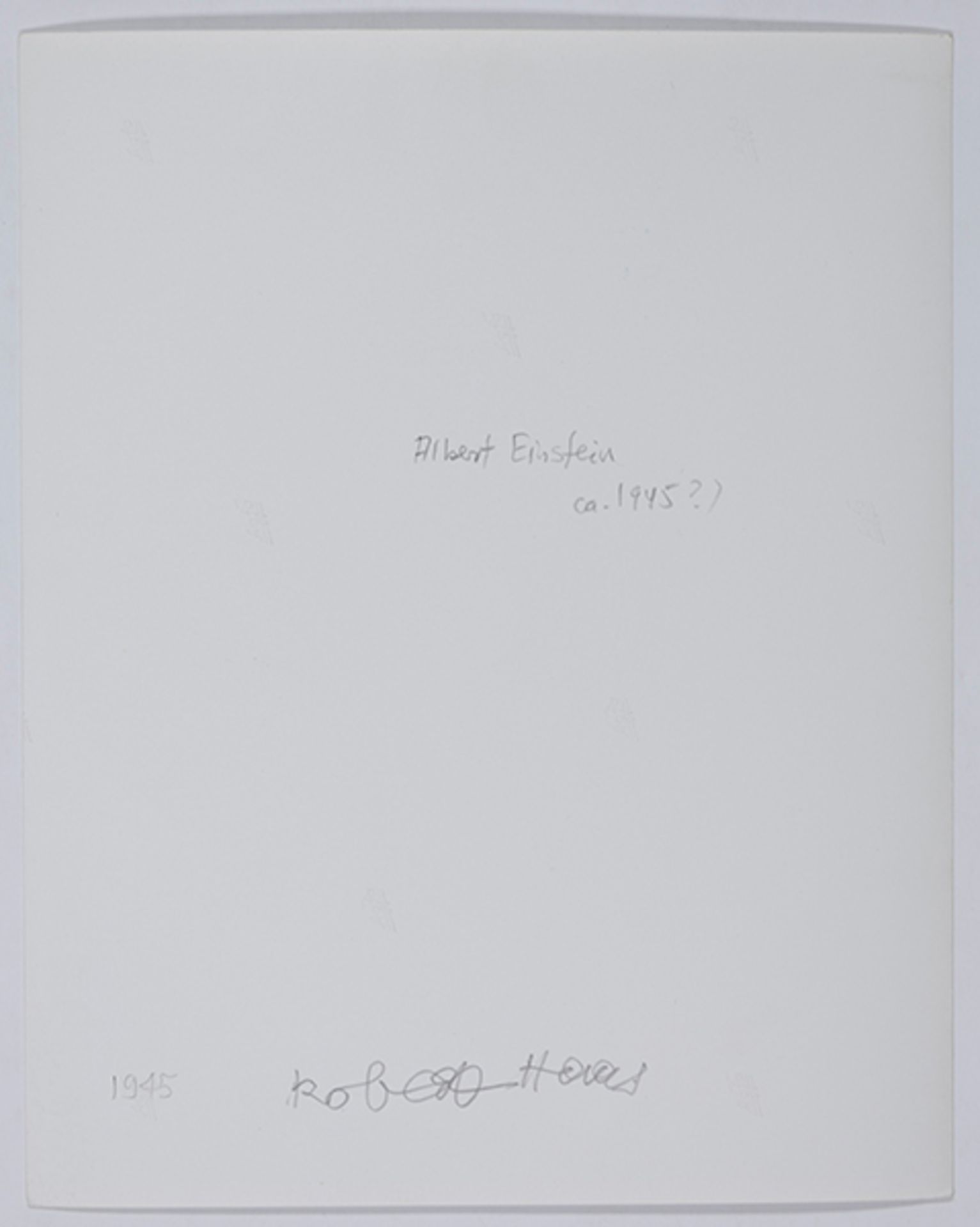 Haas, Robert. Albert Einstein. Princeton. Original-Photographie. Vintage. Bromsilbergelatineabzug. - Bild 2 aus 3