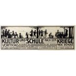 Plakate - - Kultur und Schule nach dem Kriege. Vortrag Dr. Ludo Hartmann im Rahmen der