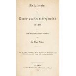 Diebe und Mörder - - Wagner, Joseph Maria. Die Litteratur der Gauner- und Geheimsprachen seit