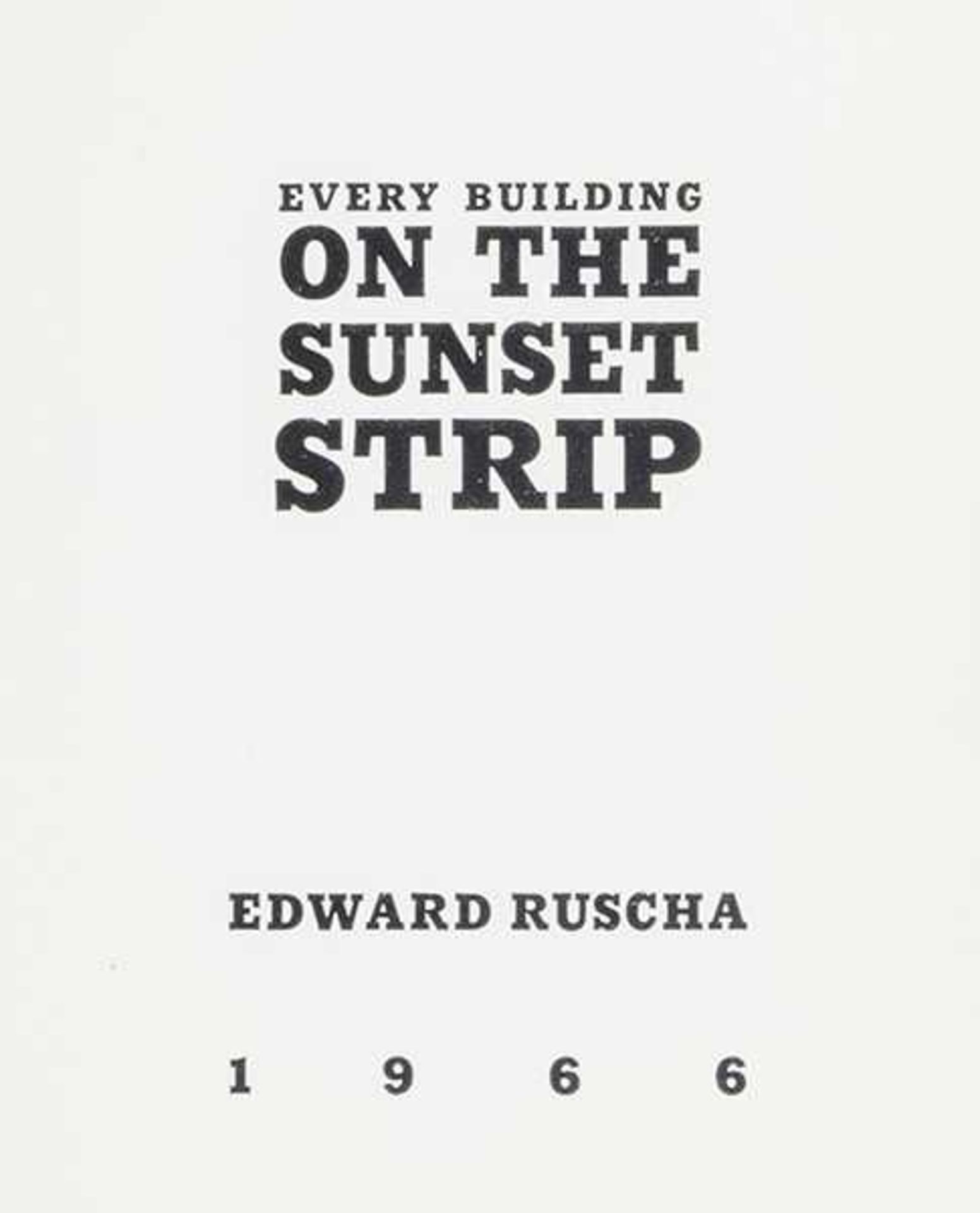 Photobücher - - Ruscha, Edward. Every Building on the Sunset Strip. Leporello mit zahlreichen - Bild 5 aus 5