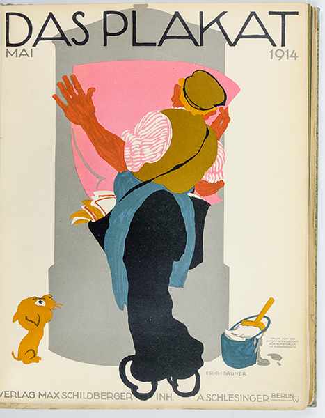 Werbung - - Das Plakat. Zeitschrift des Vereins der Plakatfreunde. Jahrgang 1914, Hefte 1-6 ( - Image 6 of 6