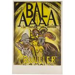 Plakate - - Friesz, Othon. Bal Travesti Aide Amicale aux Artistes a Bullier. Farbig lithographiertes