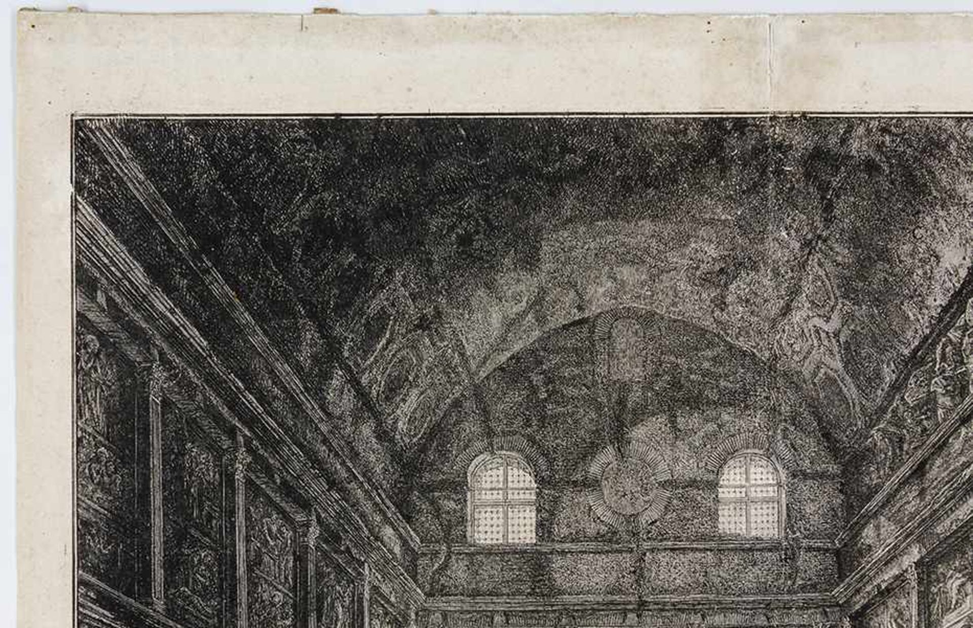 Piranesi, Giovanni Battista. Veduta interna dell' antico Tempio di Bacco in oggi Chiesa di S. Urbano - Bild 4 aus 5
