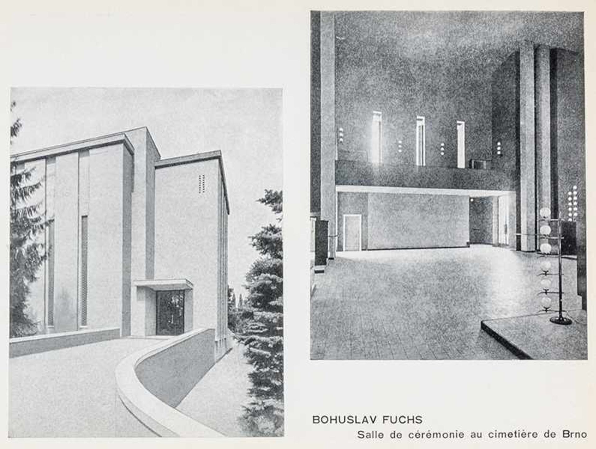 Architektur - - Krejcar, Jaromir (Hg.). L'architecture contemporaine en Tchécoslovaquie. Mit 40 - Bild 2 aus 5