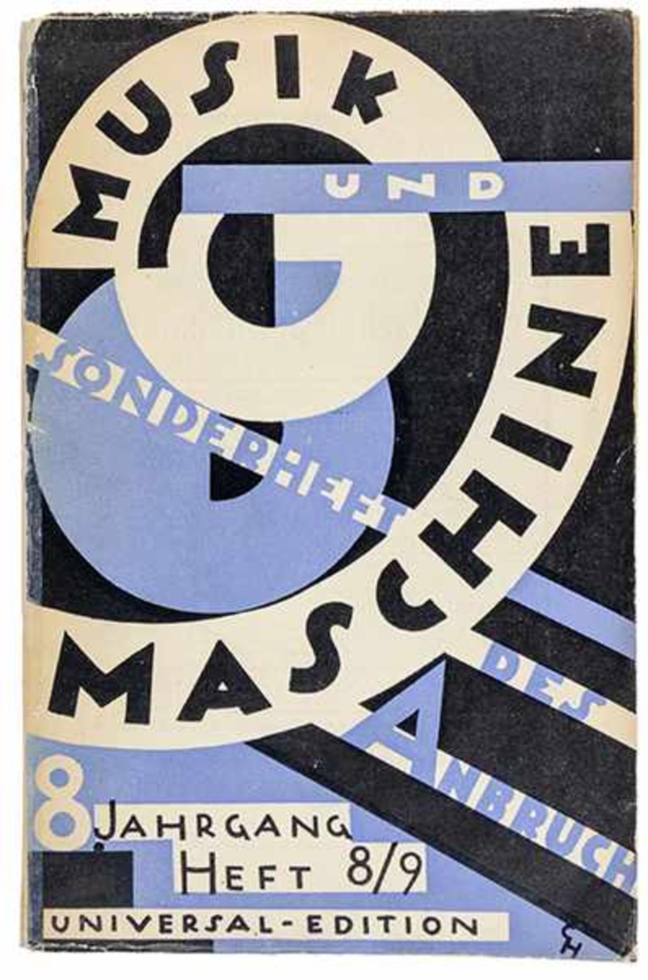 Bauhaus - - Moholy-Nagy, Laszló. Musico-mechanico. Mechanico-musico. Fünfseitger Artikel in: Musik