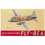 Plakate - - British European Airways - Fly BEA. Farbiges Plakat. Offset. York und London, Druck