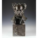 Curiosa - - Seltene Bronzebüste von Arthur Schopenhauer (1788-1860). Deutschland (?) um 1920,