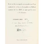 Chagall, Marc - - Goll, Ivan und Claire. Poèmes d'amour. Mit 4 ganzseitigen Illustrationen von