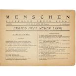 Expressionismus - - Menschen. Buchfolge neuer Kunst. 2. Jg. (1919), Heft II (Nr. 33-36). Erstes Heft