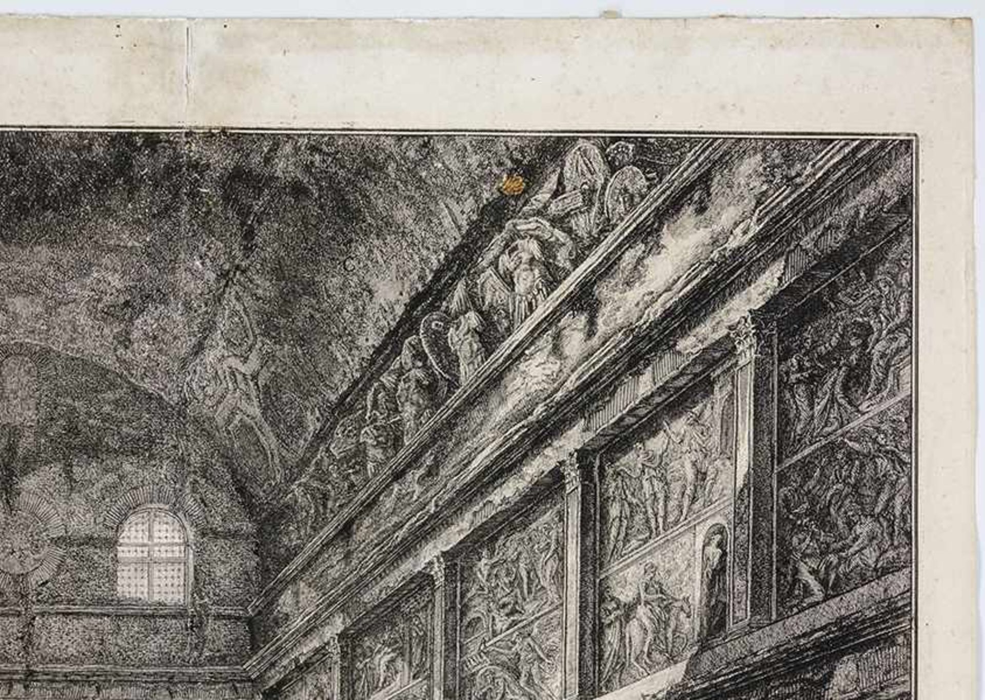 Piranesi, Giovanni Battista. Veduta interna dell' antico Tempio di Bacco in oggi Chiesa di S. Urbano - Bild 3 aus 5